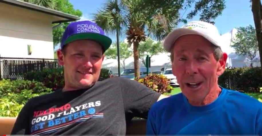 Bob Savar and Mark Renneson of PCI at the US Open Pickleball Championships