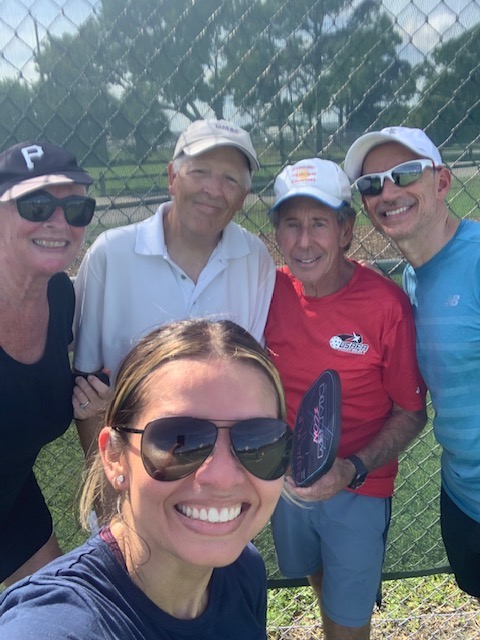 Gabby, Matt, Cynthia, and Tom - all smiles after taking Bob's first Beginners Clinic of the 2021 season