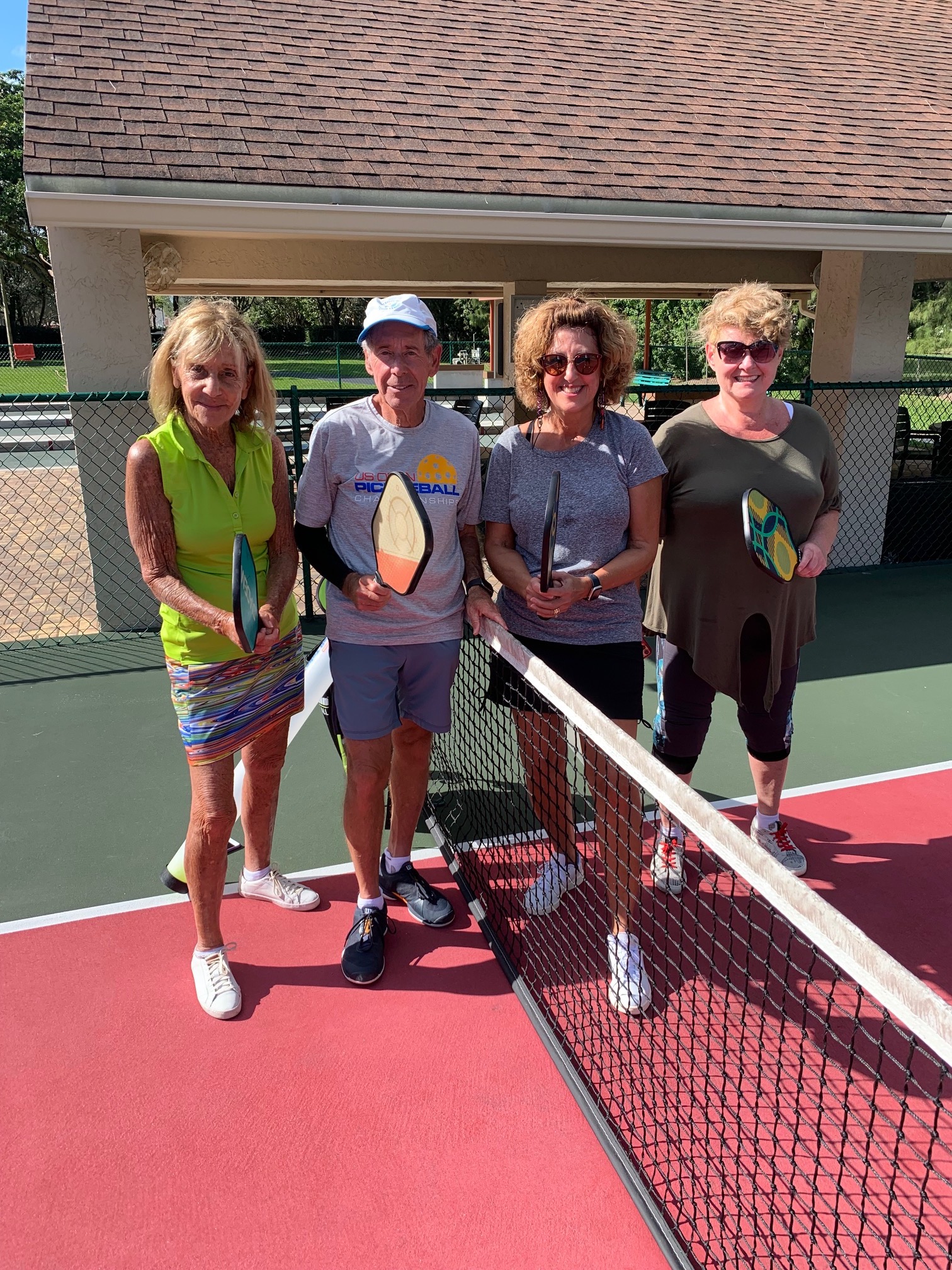 Bob with Svetlana, Suzanne, and Nancy after a clinic in Delray Beach, FL