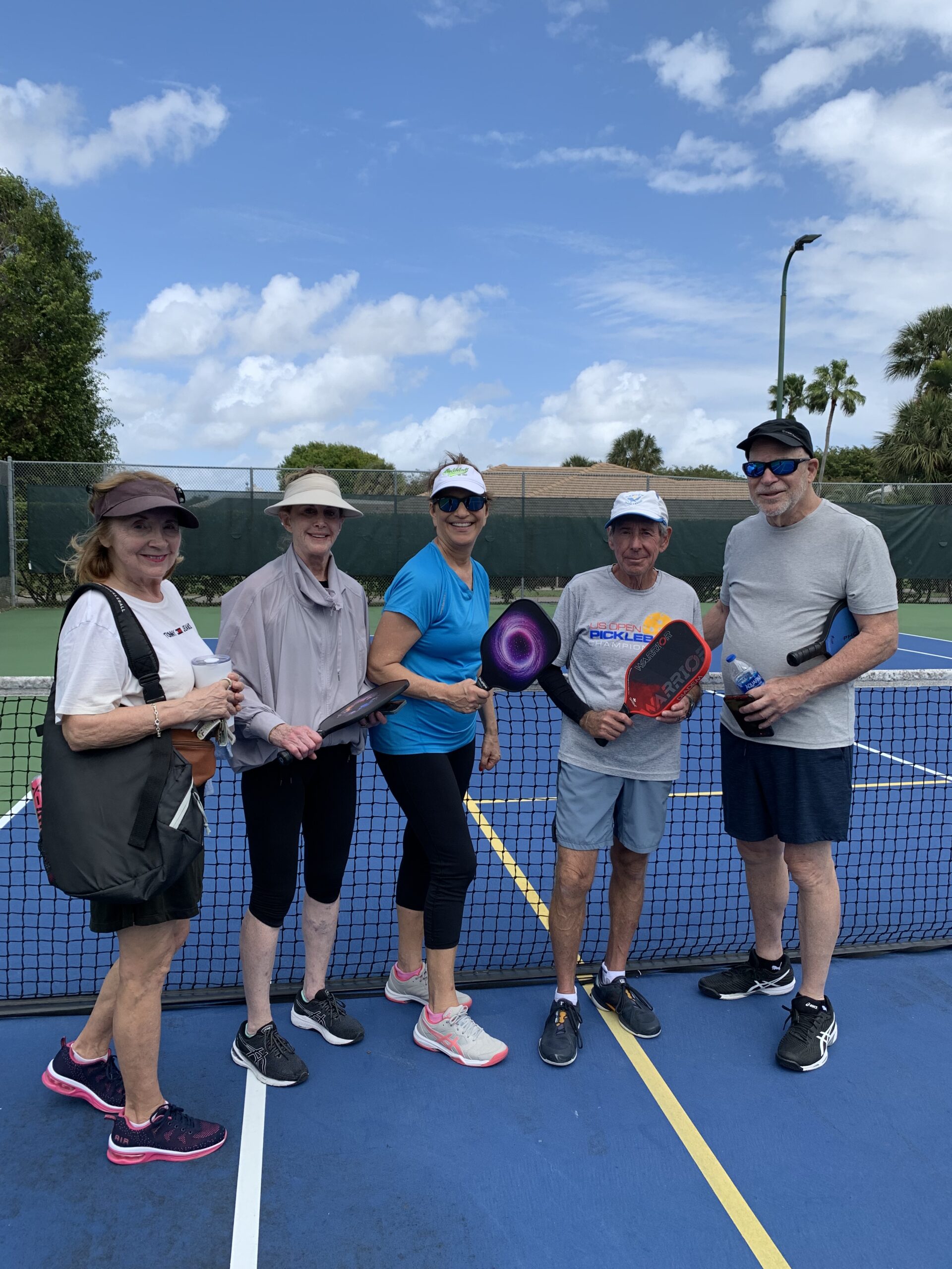 bob-with-four-of-his-students-denise-teresa-ron-and-margie-after-an-advanced-beginners-pickleball-clinic-in-lake-worth