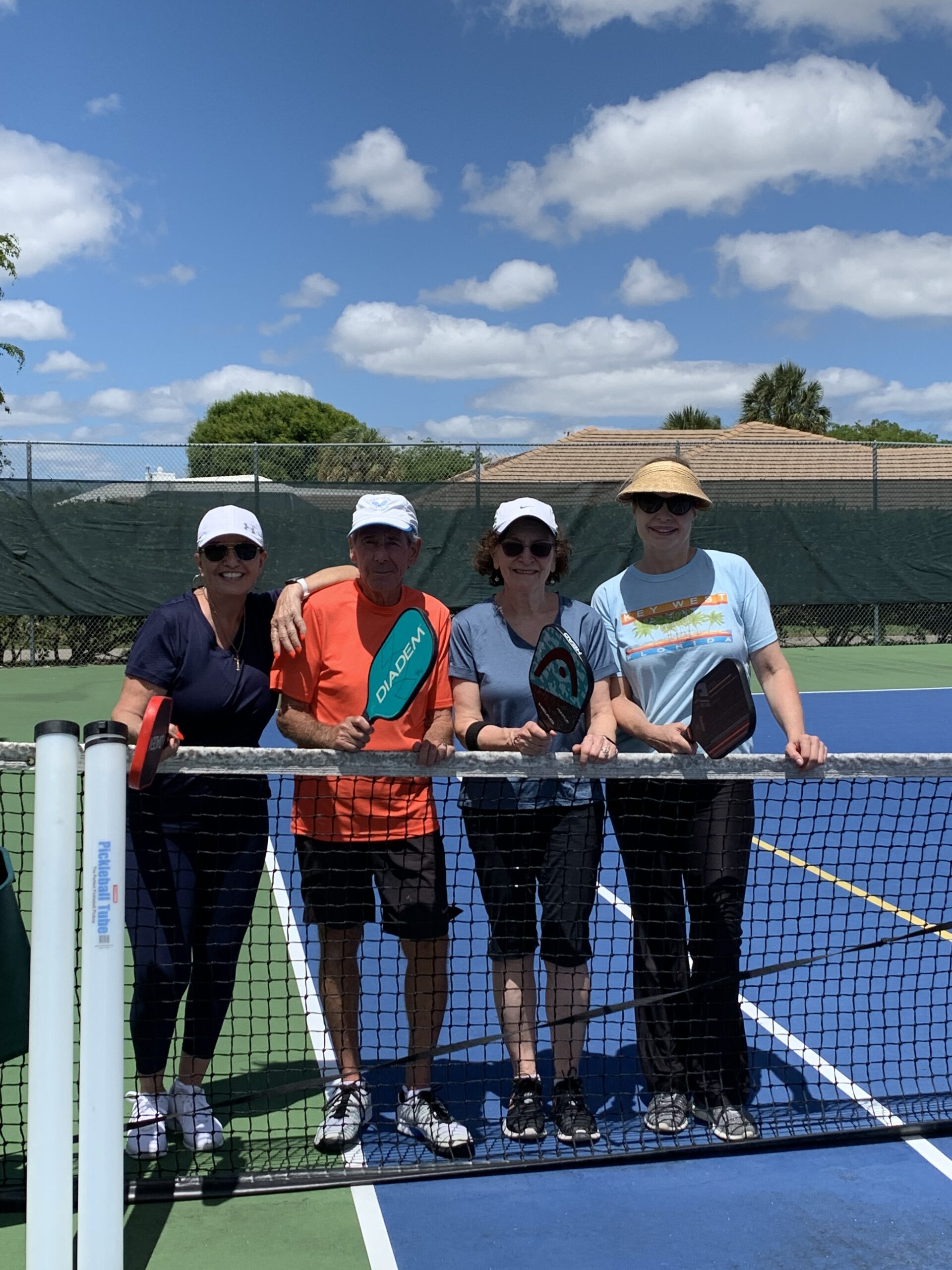 bob-with-barb-carol-and-danielle-aftera--beginners-ickleball-clinic-in-lake-worth