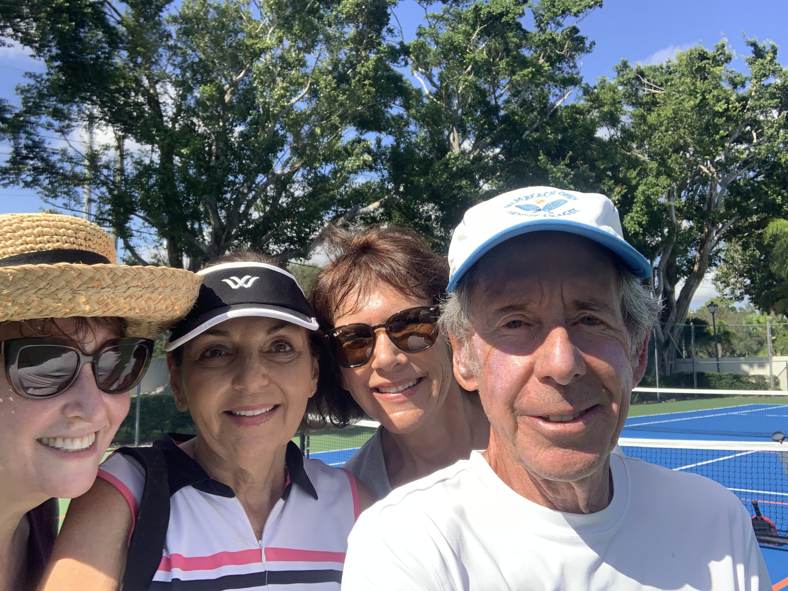 A wonderful group of women who are taking pickleball lessons from me in one of the communities in Boynton Beach, FL