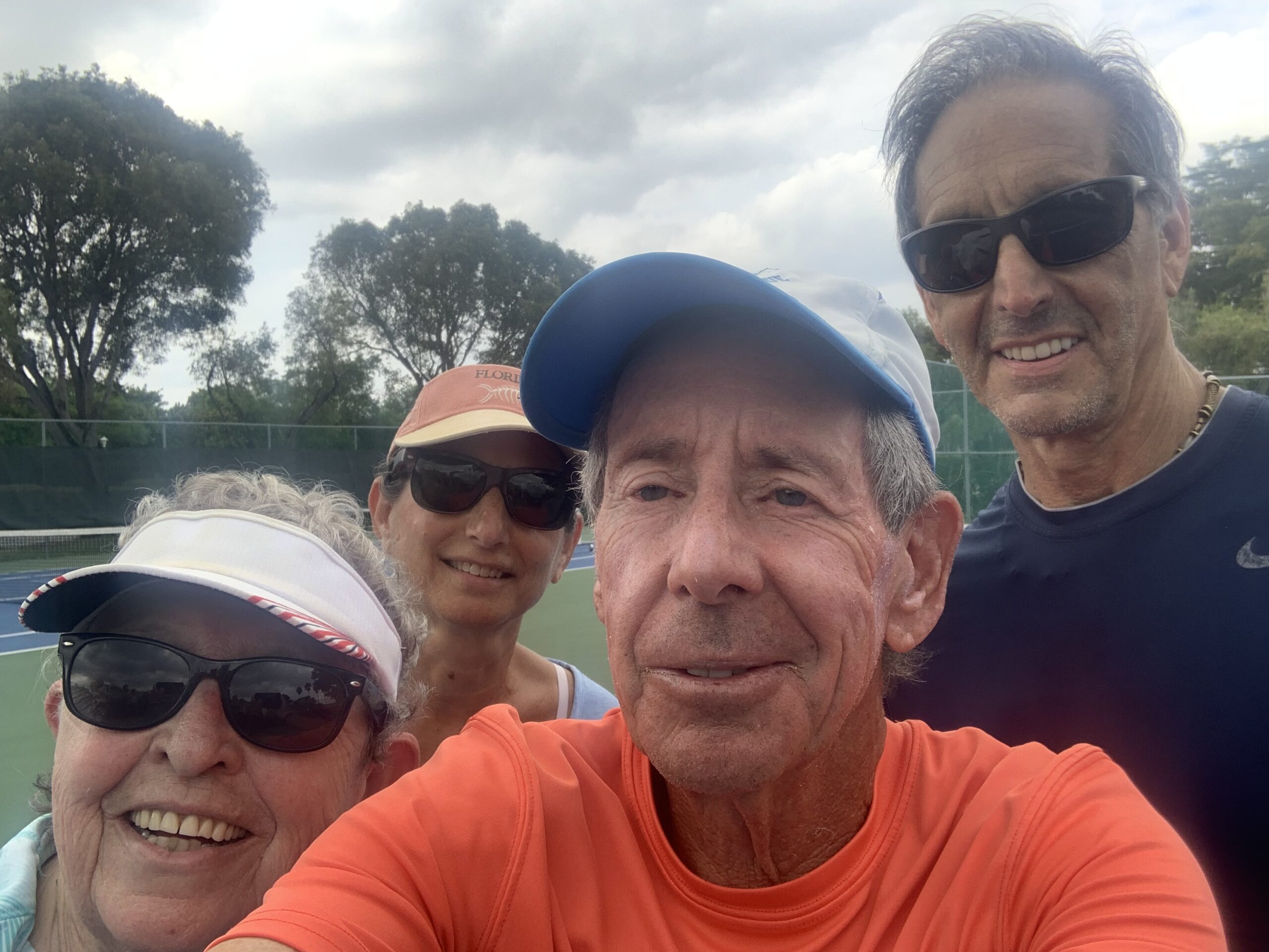 Bob-with-Geoff-Marjorie-and-Kathy-after-an-Advanced-Beginners-Clinic-in-Delray-Beach-FL
