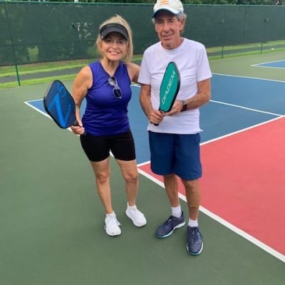 Bob and Marianne finishing up a beginners lesson in Delray Beach