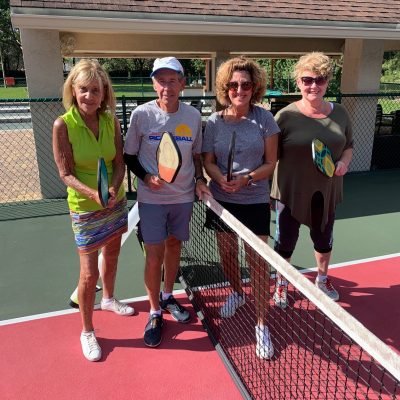 Bob with Svetlana, Suzanne, and Nancy after a clinic in Delray Beach, FL